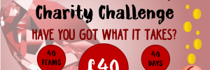 Charity challenge promotional event poster